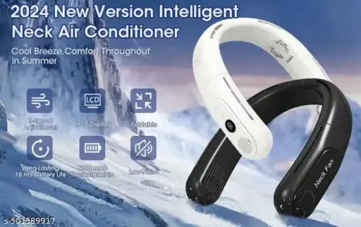 Trendy Personal Mini USB Bladeless Neck Fan Handfree Neck Fan Outdoo...