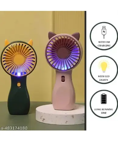 Mini  portable usb fan pack of 2 rechargeable fan